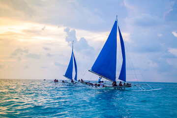Sailor Boat in Boracay Sea