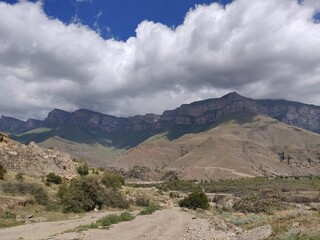 landscape of the mountains