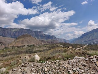 landscape with mountains
