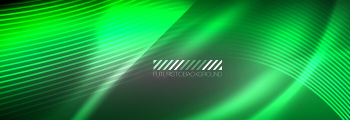 Neon dynamic beams vector abstract wallpaper background. Wallpaper background, design templates for business or technology presentations, internet posters or web brochure covers