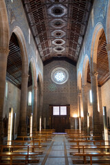 interior of the church Igreja Matriz de Caminha, on the way of santiago portugues