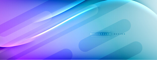 Abstract background - lines composition created with lights and shadows. Technology or business digital template. Trendy simple fluid color gradient abstract background with dynamic