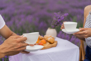 romance in a lavender field