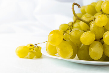 White grape cluster.