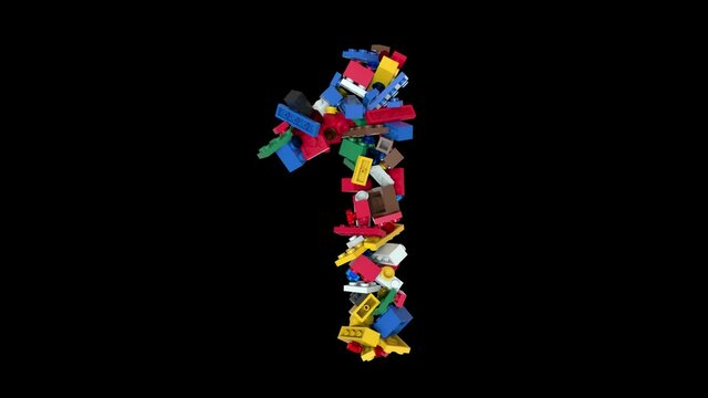 Shuffled Colored Bricks Building Blocks Typeface Text 
1