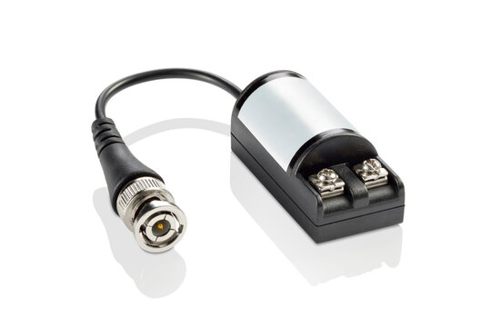 BNC video balun connector for security cameras and dvr, isolated 