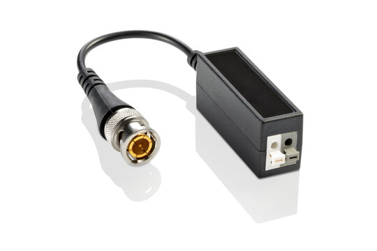 BNC video balun connector for security cameras and dvr, isolated 