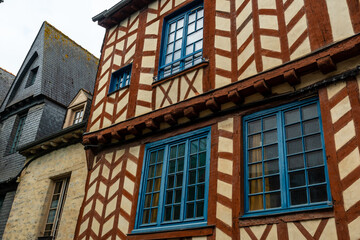 Vitre mother houses. Ille-et-Vilaine department, Brittany region, France