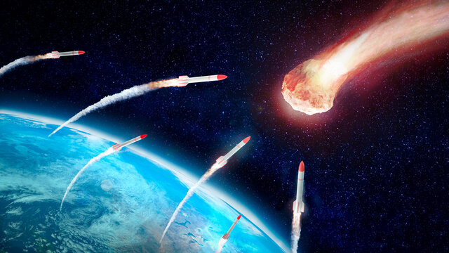 Earth defense, missiles against meteor