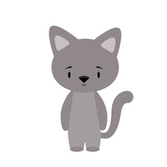 Illustration of a ginger tabby cat on a white background