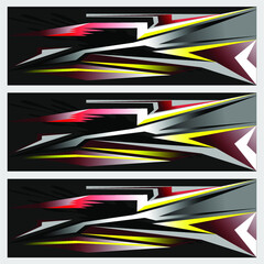 Racing car wrap. Abstract strip for racing car wrap, sticker, and decal.