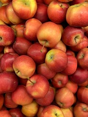 lots of ripe sweet apple fruits to eat as a background