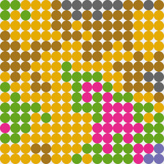 Color Pixels Cloud Abstract Computational Generative Art background illustration