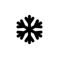 Snowflakes vector flat glyph icon. Weather sign