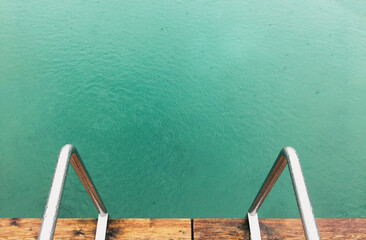 Lake in the rain
