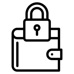wallet line icon