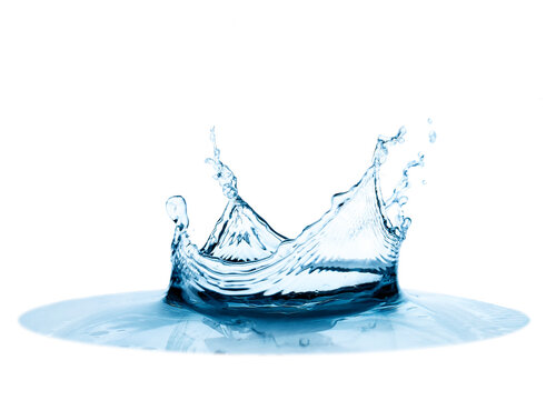 Splash de &aacute;gua com forma de coroa