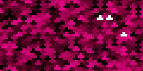 Dark Pink vector pattern in square style.