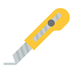 blade cutter flat icon