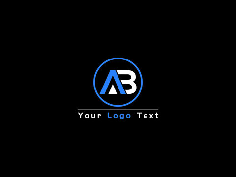 Letter AB Logo, Creative ab a&b Logo Icon Vector Stock