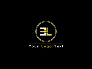 Letter EL E L Logo, Golden el l&e Logo Icon Vector Stock For Business - obrazy, fototapety, plakaty