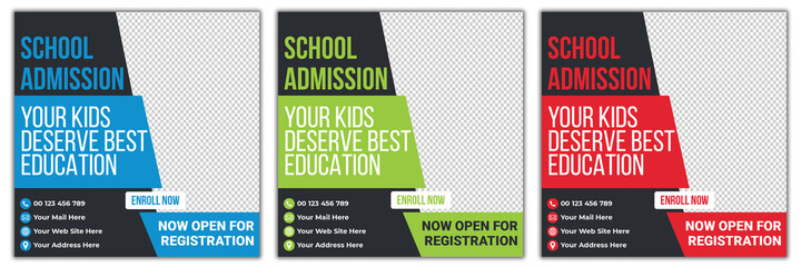 Back to School Social Media Post Template
, Kids Education Social Media Instagram Post Banner Template, Education Social Media Post Template, Education Social Media Post Template, School Admission
