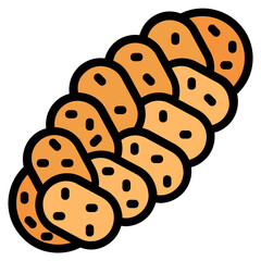 challah Color line icon