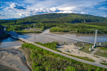 Aerial View of the Major Pipeline in Alaska