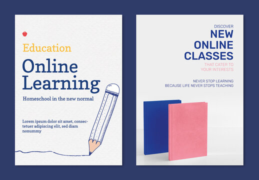 Online Learning Poster Layout Future Technology
