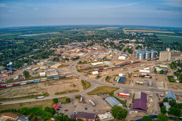 Aerial View of Redfield, South Dakota which claims to be the Pheasant Capitol of the World