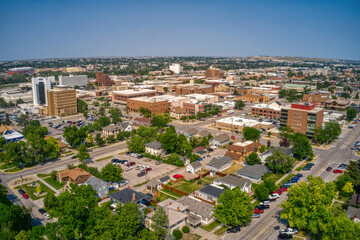 Fototapeta na wymiar Aerial View of Rapid City, South Dakota in Summer
