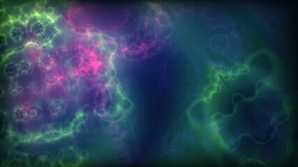 Space Flight Into A Star Field In Galaxy Clouds And Lightning Ne