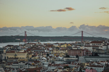 Panorama view from Lisbon, Portugal