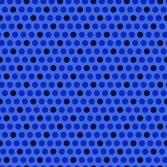 Fototapeta na wymiar Polka dots on royal blue background, Polka dot seamless pattern for wallpaper, wrapping, scrapbooking