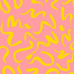 Dekokissen Vektornahtloses Muster mit gewellten Pinselstrichen. Handbemalte, stilvolle Textur für Stoff, Tapete, Verpackung. © Oleksandra