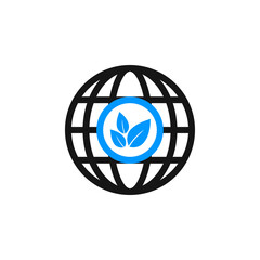 ecology green world natural icon