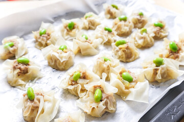 手作りのシュウマイ