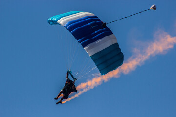 paraglider in the sky