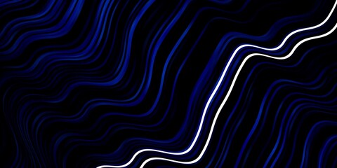 Dark BLUE vector backdrop with bent lines.