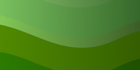 Light Green vector background with curves.