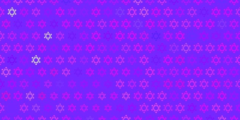 Light blue, red vector texture with disease symbols.