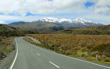 Road to Mt Ruapehu - New Zealand