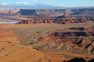 View at famous Potash Road - Dead Horse Point - Utah