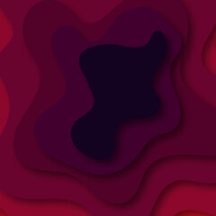 Abstract background. Liquid figures. Dynamic banner design. Creative illustration for poster, web, advertisement, page, cover, announcement, greeting, postcard, promotion. Paper cut. eps 10