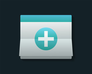 Add event. Calendar plus icon. Add new appointment on calendar.  Illustration vector