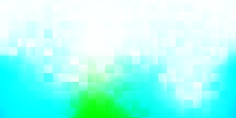 Light blue, green vector pattern with abstract shapes.