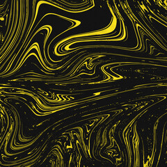 abstract light yellow texture watercolor marble texture with sparkle futuristic pattern on dark black.