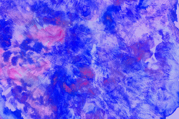 abstract dark blue watercolor sky and clouds effect painting pattern and grunge brushed gradient texture on blue.