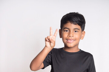 brunette boy with dark straight hair
