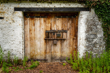 old wooden door